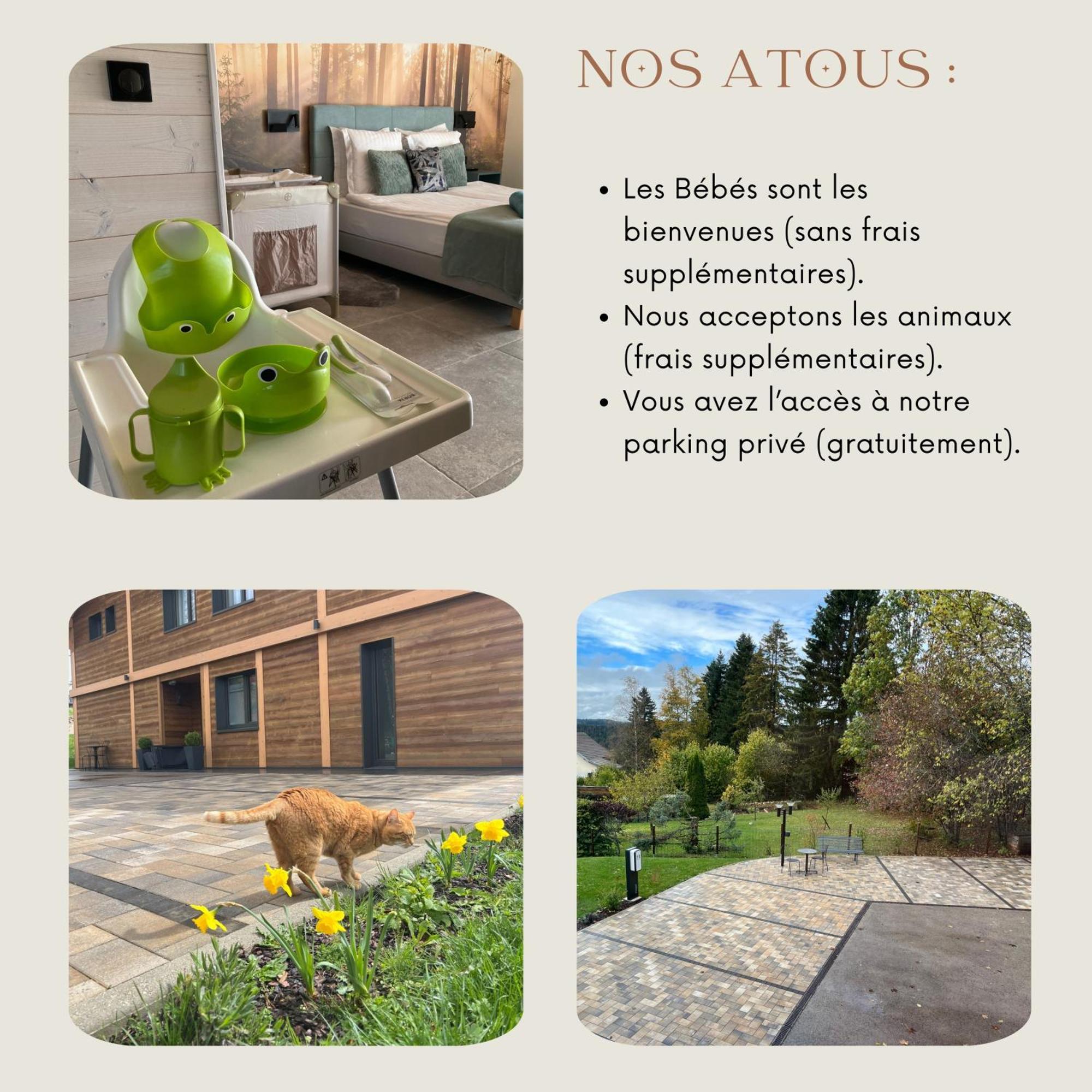 Notre Chalet - Boutique Hotel - En Couple - En Famille - En Groupe Les Fourgs Eksteriør billede